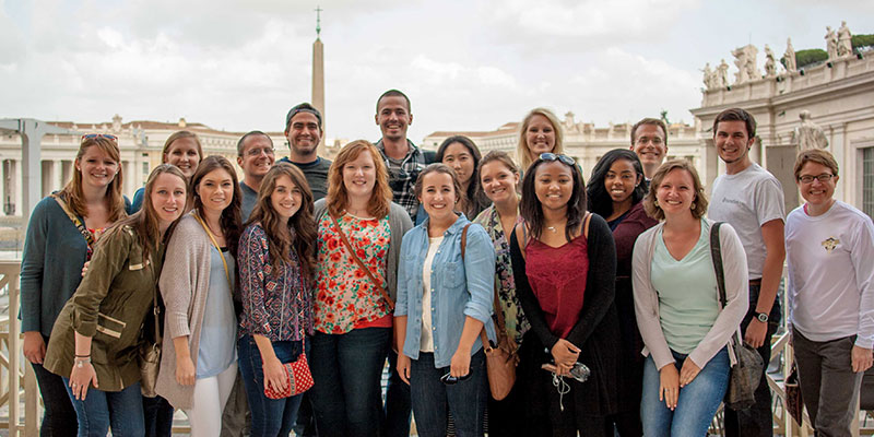 Students on Leadership-focused Study Abroad in Italy led by Dr. David Rosch, ALEC Director