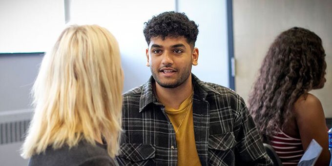 Students talking